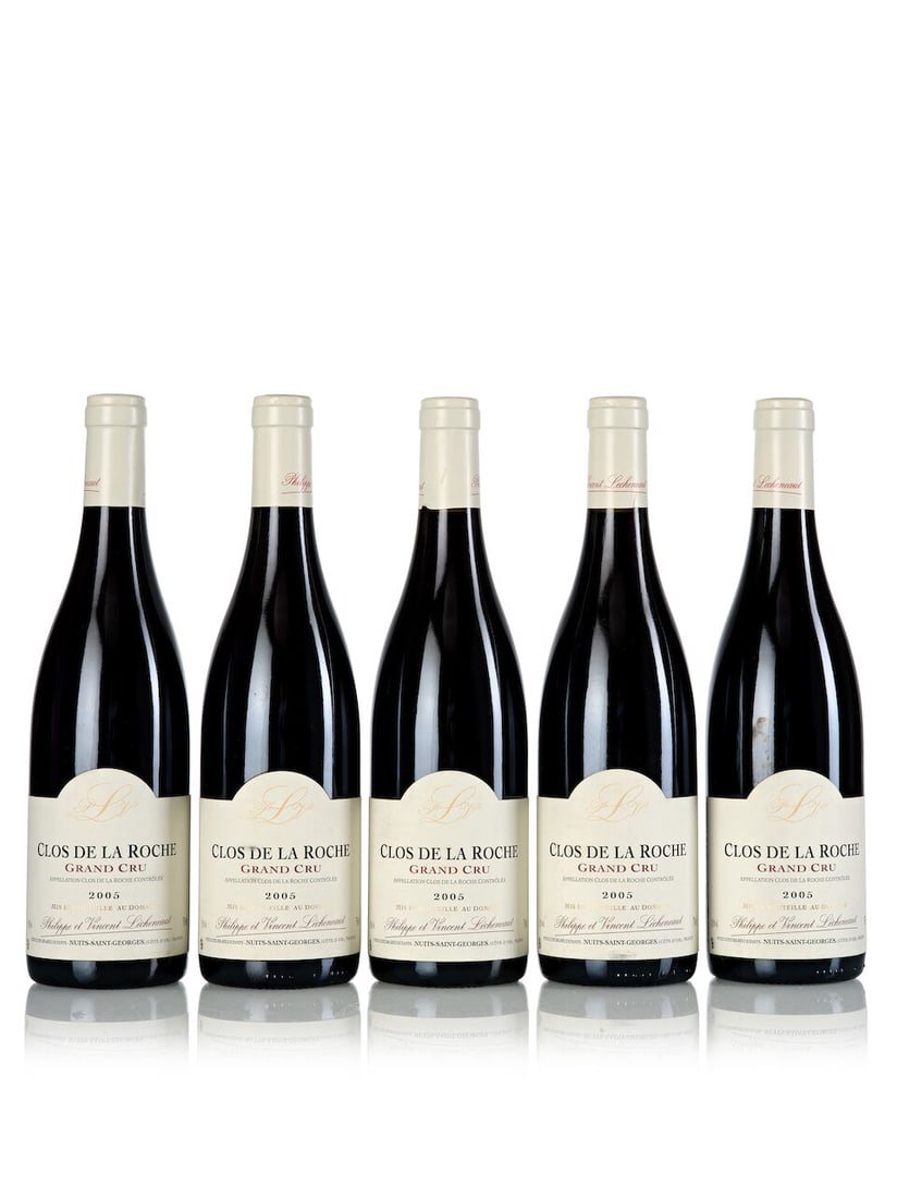 Domaine Lécheneaut Clos de la Roche, 2005 (5x 750ml): Domaine Lécheneaut Clos de la Roche, 2005 (5x 750ml) Region: Burgundy Label: 4x slightly scuffed For further information on this lot please visit Bonhams.com For further information about this