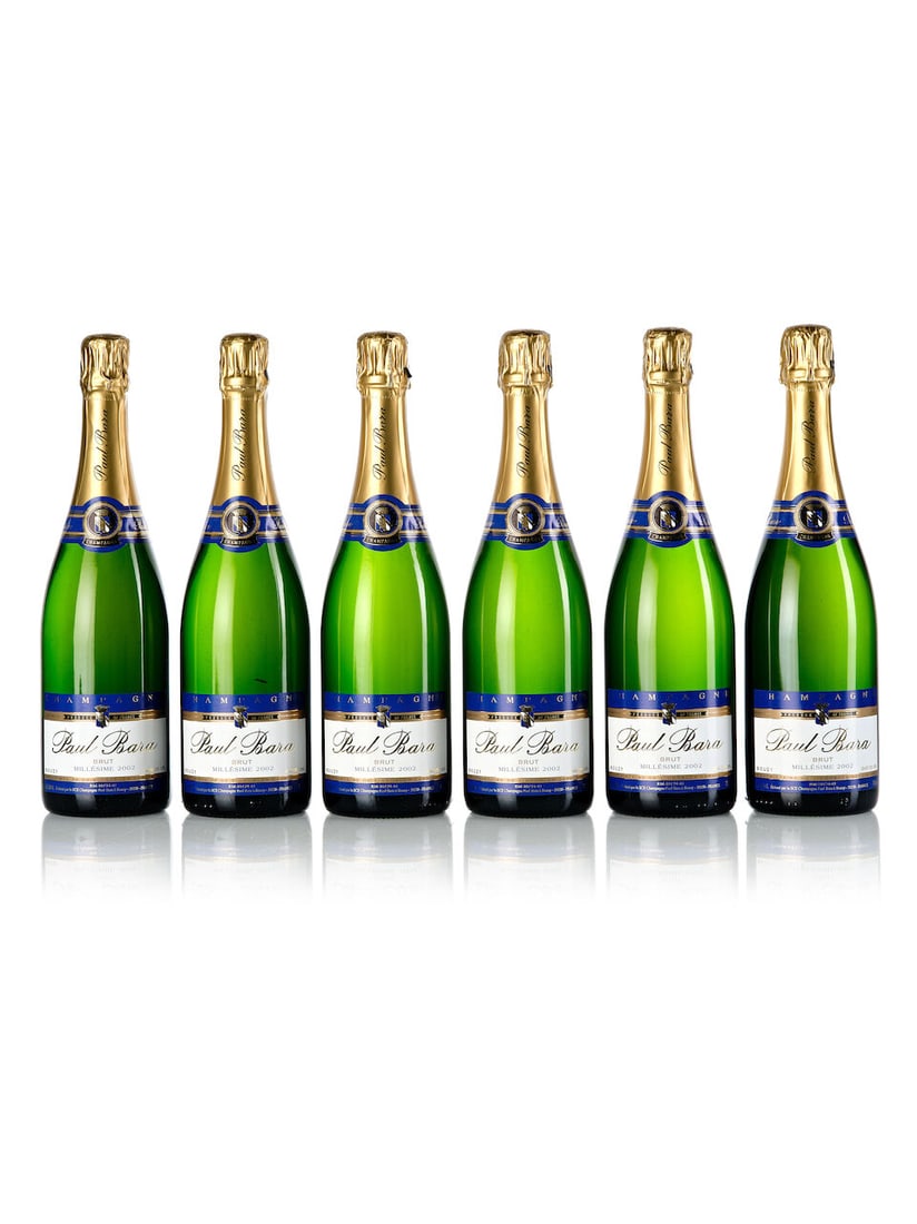 Paul Bara Grand Cru Brut, 2002 (12x 750ml): Paul Bara Grand Cru Brut, 2002 (12x 750ml) Region: Champagne Packaging: 1x oc6 For further information on this lot please visit Bonhams.com For further information about this lot please visit the lot
