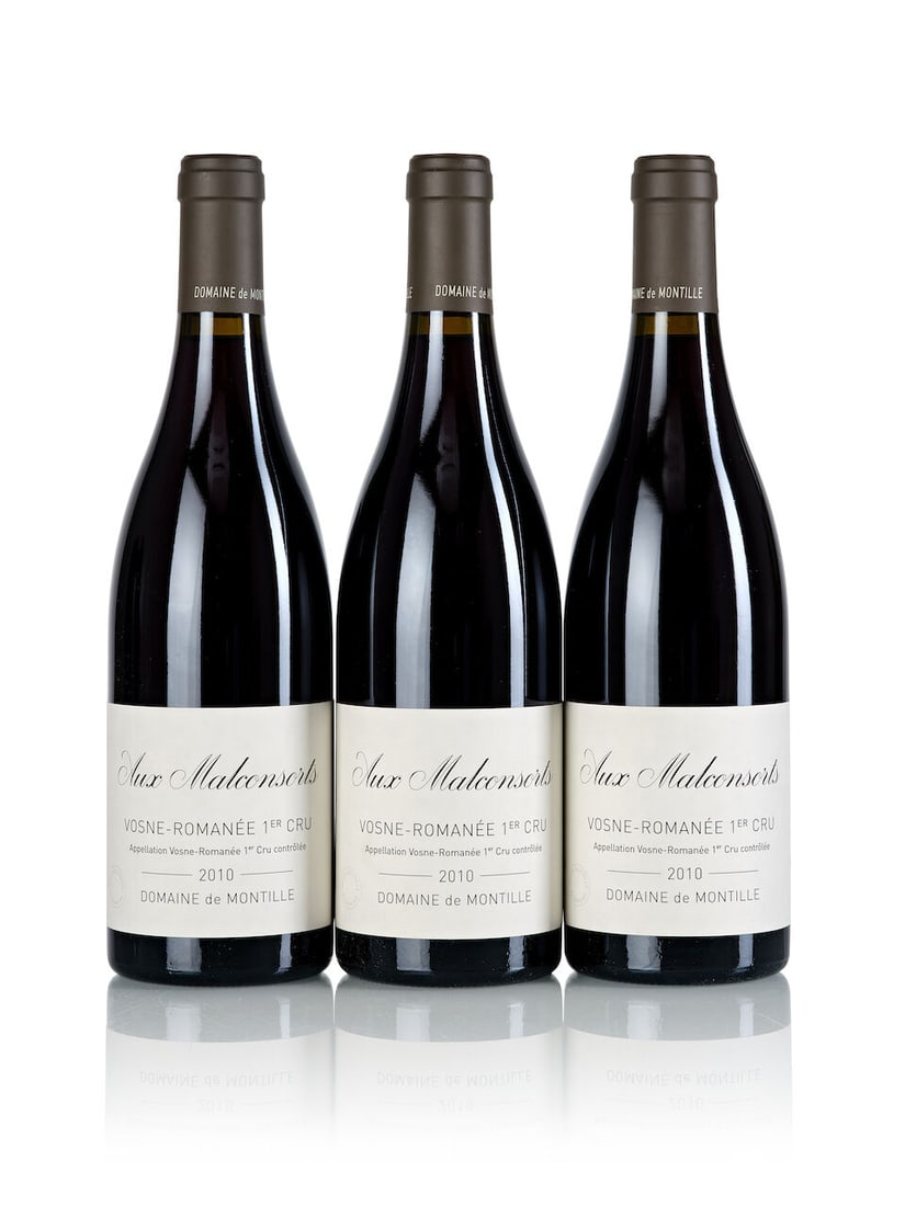 Domaine de Montille Vosne Romanée Les Malconsorts, 2010 (3x 750ml): Domaine de Montille Vosne Romanée Les Malconsorts, 2010 (3x 750ml) Region: Burgundy For further information on this lot please visit Bonhams.com For further information about this lot please