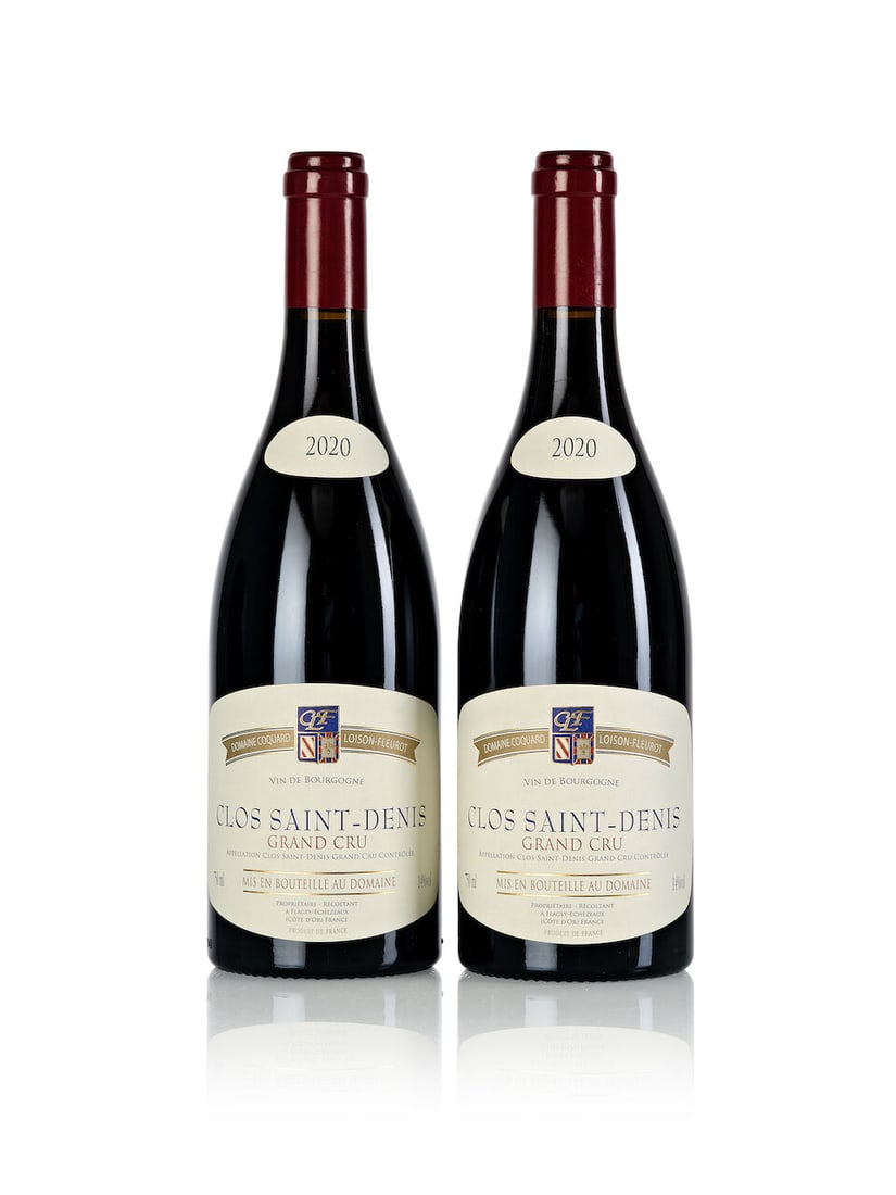 Domaine Coquard Loison Fleurot Clos St. Denis, 2020 (2x 750ml): Domaine Coquard Loison Fleurot Clos St. Denis, 2020 (2x 750ml) Region: Burgundy For further information on this lot please visit Bonhams.com For further information about this lot please visit the