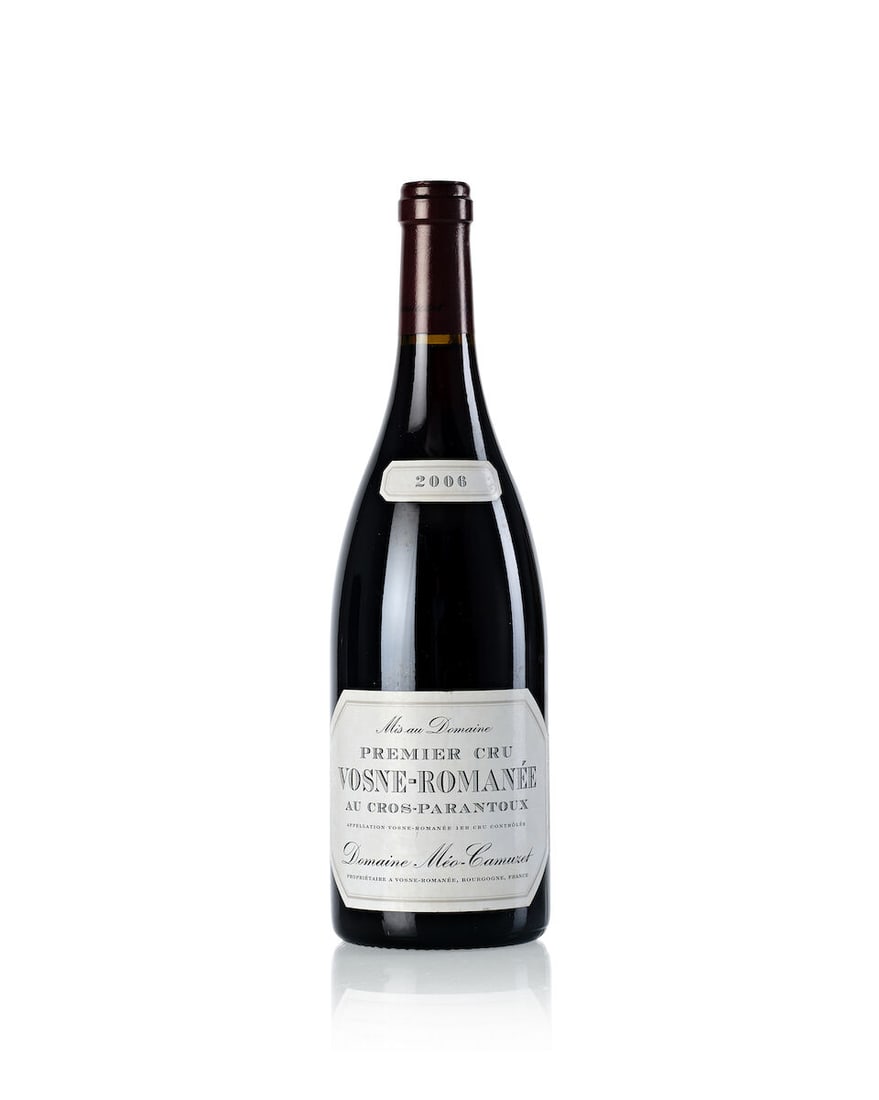 Domaine Méo-Camuzet Vosne Romanée Cros Parantoux, 2006 (1x 750ml): Domaine Méo-Camuzet Vosne Romanée Cros Parantoux, 2006 (1x 750ml) Region: Burgundy Label: 1x slightly bin-soiled vintage tag, 1x slightly bin-soiled For further information on this lot pleas