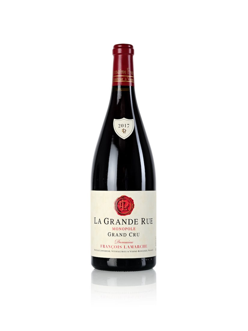 Domaine François Lamarche La Grande Rue, 2017 (1x Magnum): Domaine François Lamarche La Grande Rue, 2017 (1x Magnum) Region: Burgundy Label: 1x slightly scuffed For further information on this lot please visit Bonhams.com For further information about