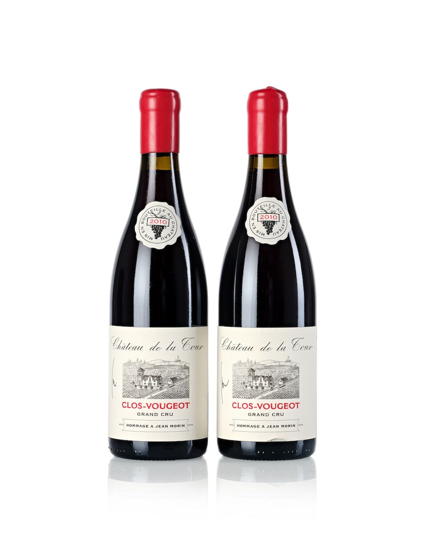 Château de la Tour Clos Vougeot Hommage à Jean Morin, 2010 (2x 750ml): Château de la Tour Clos Vougeot Hommage à Jean Morin, 2010 (2x 750ml) Region: Burgundy Label: 2x signature on label For further information on this lot please visit Bonhams.com For further