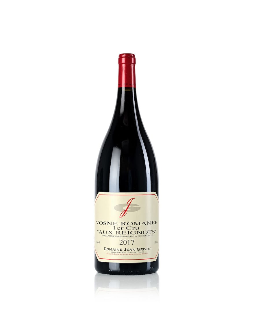 Domaine Jean Grivot Vosne Romanée Aux Reignots, 2017 (1x Magnum): Domaine Jean Grivot Vosne Romanée Aux Reignots, 2017 (1x Magnum) Region: Burgundy Label: slightly marked For further information on this lot please visit Bonhams.com For further information about