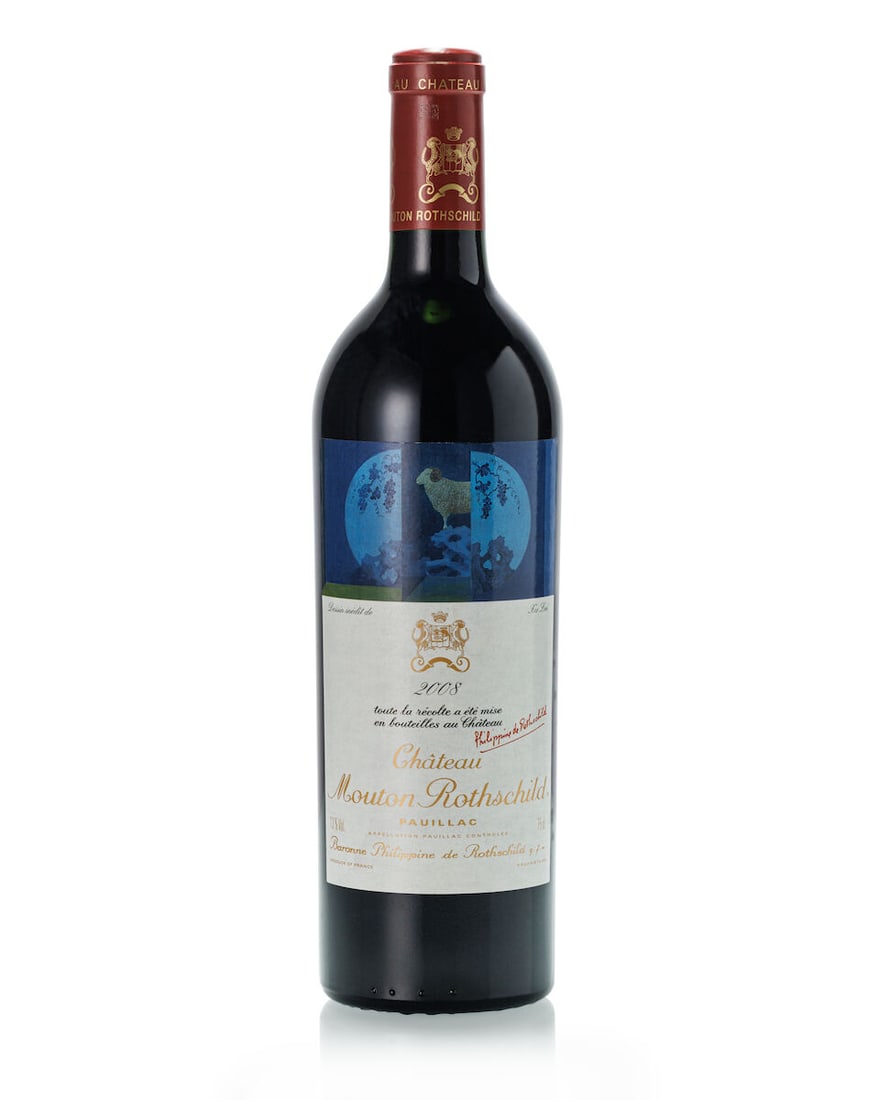 Château Mouton Rothschild, 2008 (1x 750ml): Château Mouton Rothschild, 2008 (1x 750ml) Region: Bordeaux Label: slightly damp-stained, torn For further information on this lot please visit Bonhams.com For further information about this lot