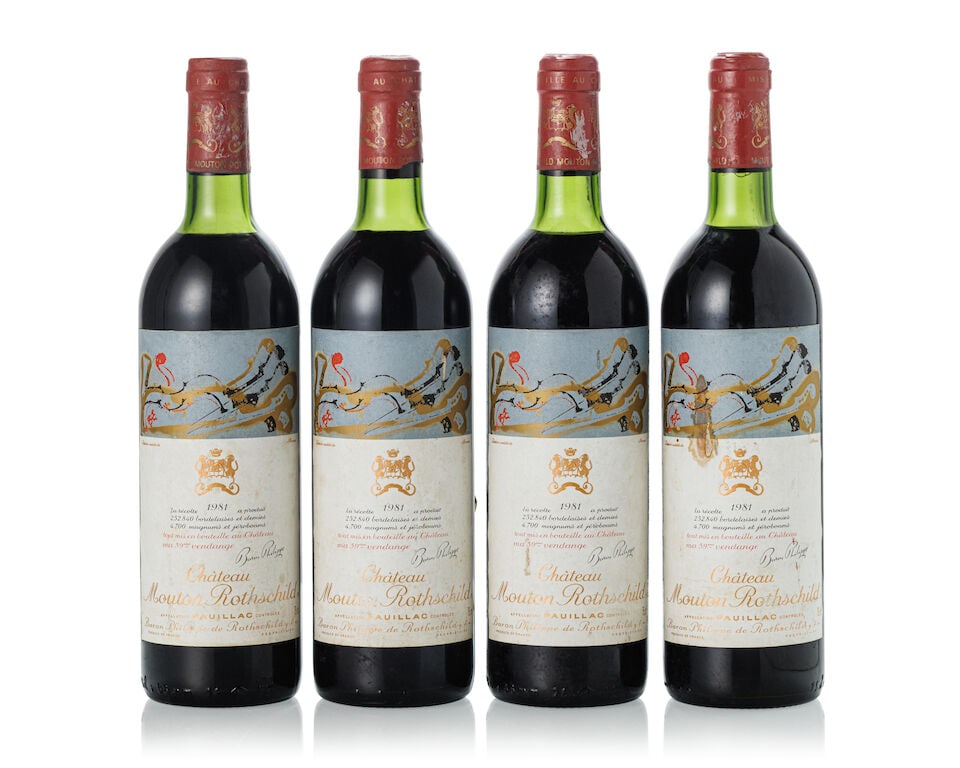 Château Mouton Rothschild, 1981 (4x 750ml) (1 of 2)