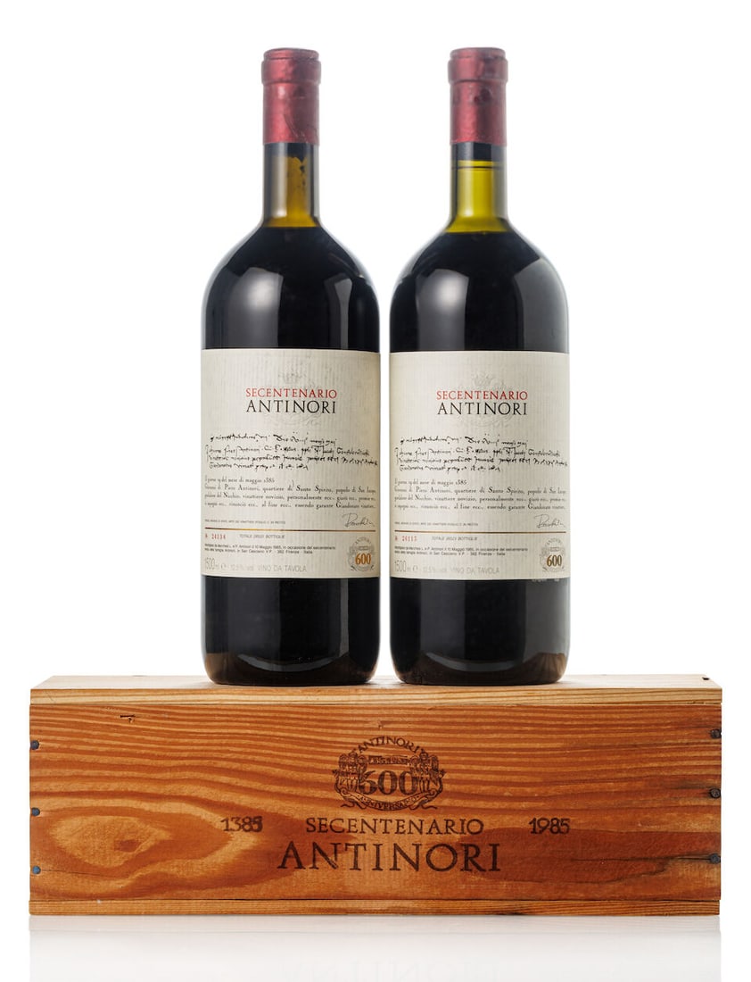 Antinori Secentenario, 1985 (2x Magnum): Antinori Secentenario, 1985 (2x Magnum) Region: Italy For further information on this lot please visit Bonhams.com For further information about this lot please visit the lot listing