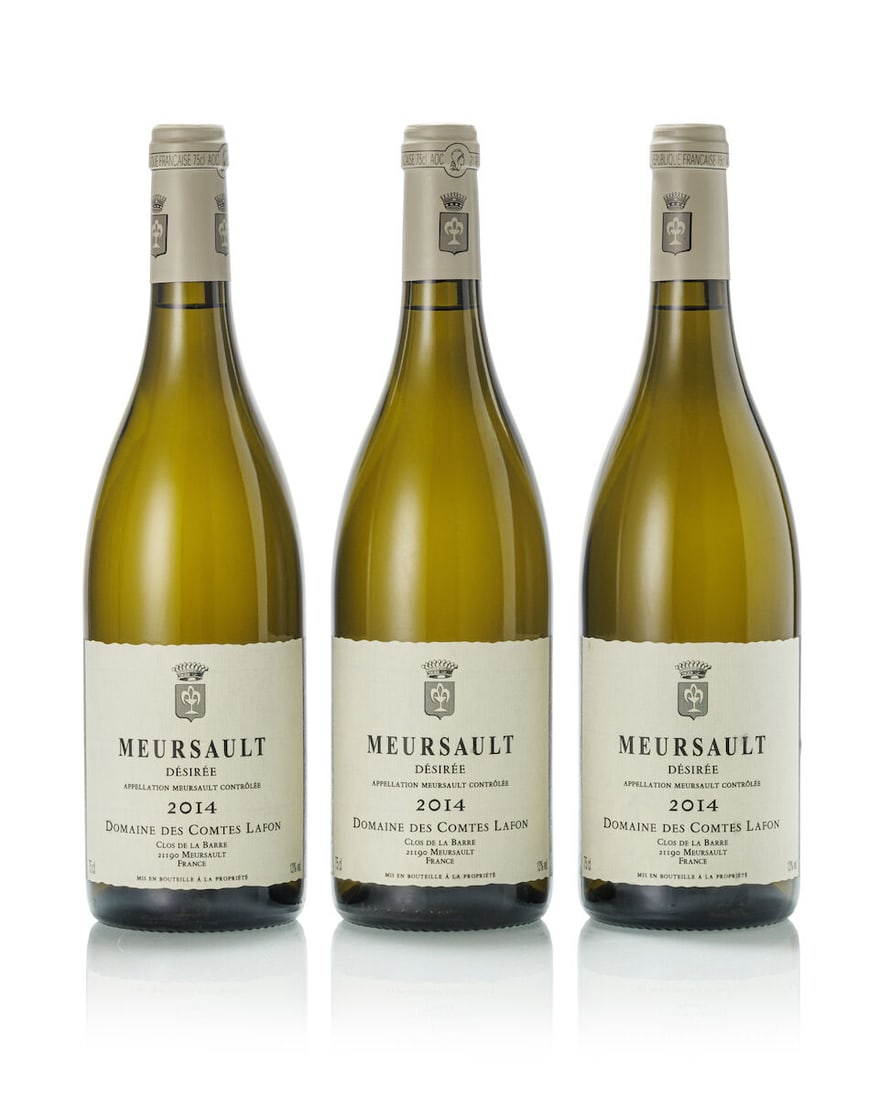 Domaine des Comtes Lafon Meursault Desirée, 2014 (3x 750ml): Domaine des Comtes Lafon Meursault Desirée, 2014 (3x 750ml) Region: Burgundy Label: 1x slightly marked For further information on this lot please visit Bonhams.com For further information about