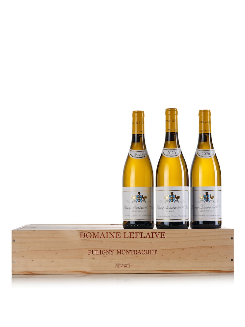 Domaine Leflaive Puligny Montrachet Les Pucelles, 2020 (3x 750ml): Domaine Leflaive Puligny Montrachet Les Pucelles, 2020 (3x 750ml) Region: Burgundy Packaging: in owc Miscellaneous: NFC back labels For further information on this lot please visit Bonhams.com For fur