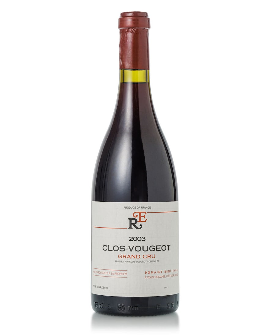 Domaine René Engel Clos de Vougeot, 2003 (1x 750ml): Domaine René Engel Clos de Vougeot, 2003 (1x 750ml) For further information on this lot please visit Bonhams.com For further information about this lot please