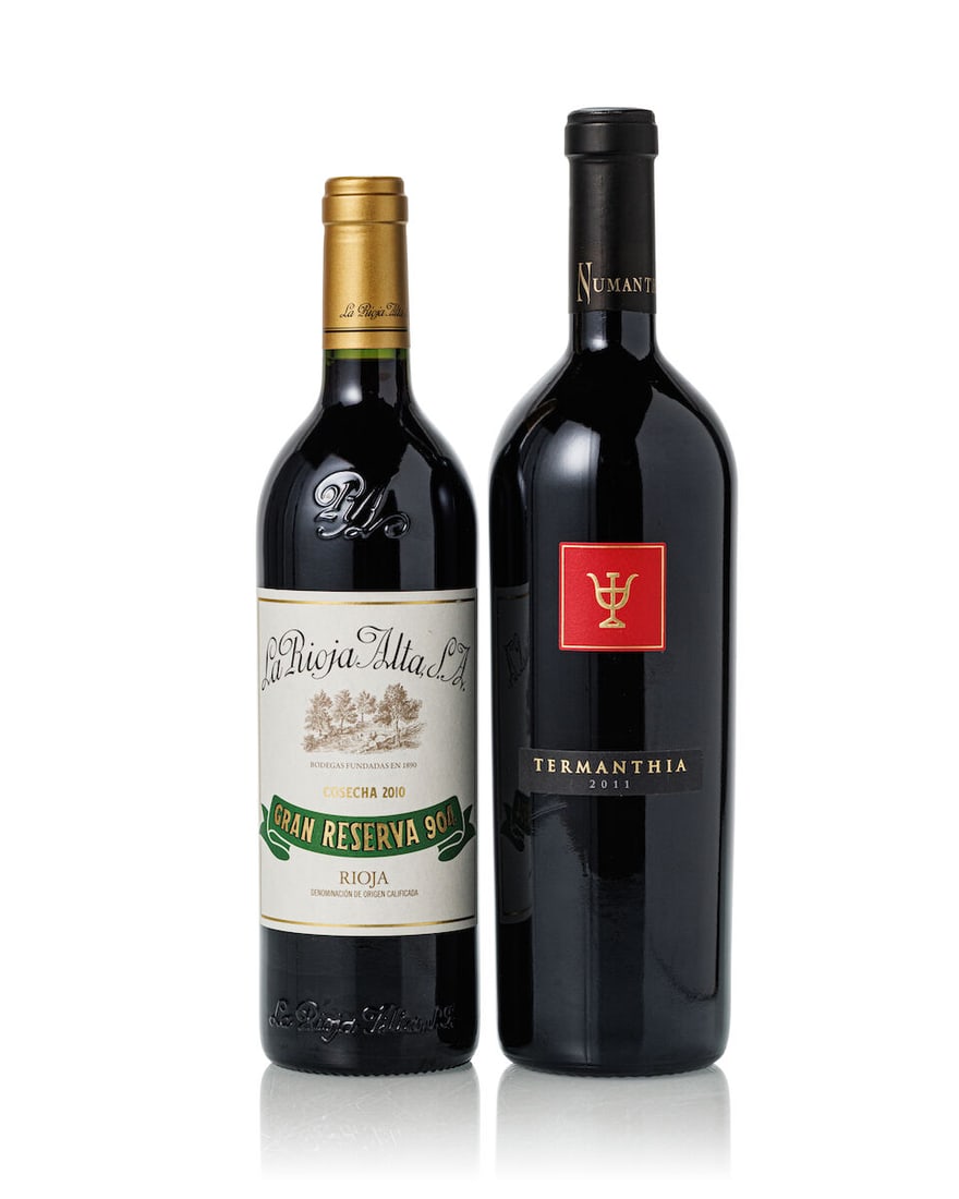 La Rioja Alta Gran Reserva 904, 2010 (1x 750ml) Numanthia Termanthia, 2011 (1x 750ml): La Rioja Alta Gran Reserva 904, 2010 (1x 750ml) Region: Spain Label: 1x slightly scuffed Numanthia Termanthia, 2011 (1x 750ml) Region: Spain For further information on this lot please visit