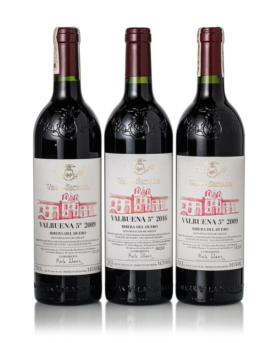 Vega Sicilia Valbuena 5, 2009 (2x 750ml) Vega Sicilia Valbuena 5, 2016 (1x 750ml) (1 of 1)