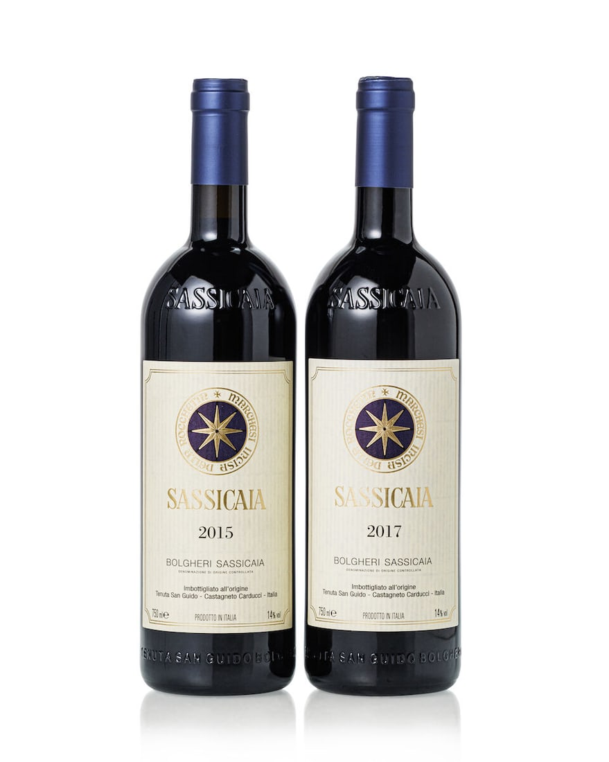 Sassicaia, 2015 (1x 750ml) Sassicaia, 2017 (1x 750ml) (1 of 1)