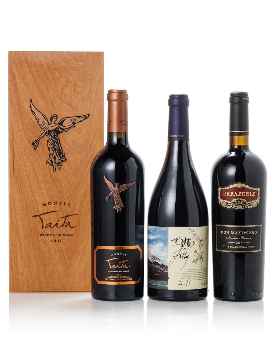 Viña Errazuriz Don Maximiano Founder's Reserve, 2017 (1x 750ml) Montes Folly Syrah, 2011 (1... (1 of 1)