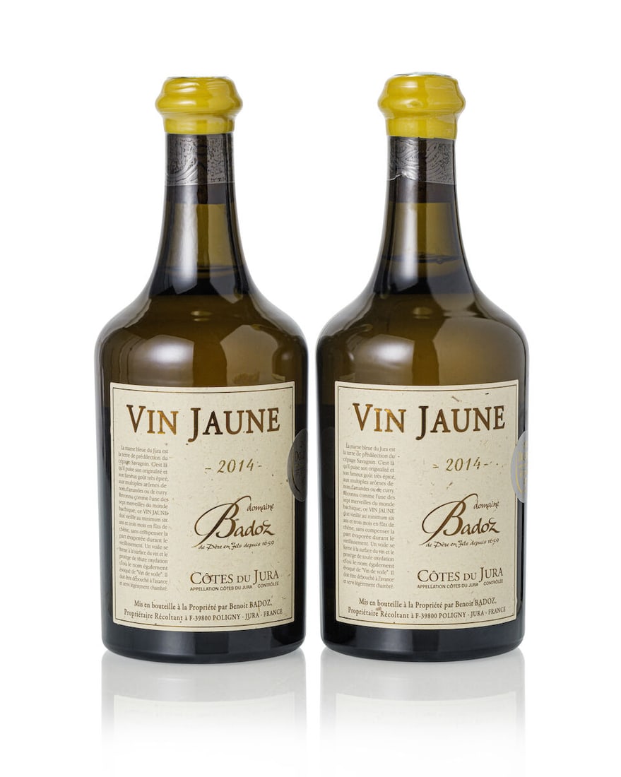 Domaine Badoz Vin Jaune, 2014 (6x 620ml): Domaine Badoz Vin Jaune, 2014 (6x 620ml) Region: Jura Lot to be sold without reserve. For further information on this lot please visit Bonhams.com For further information about this lot please visit