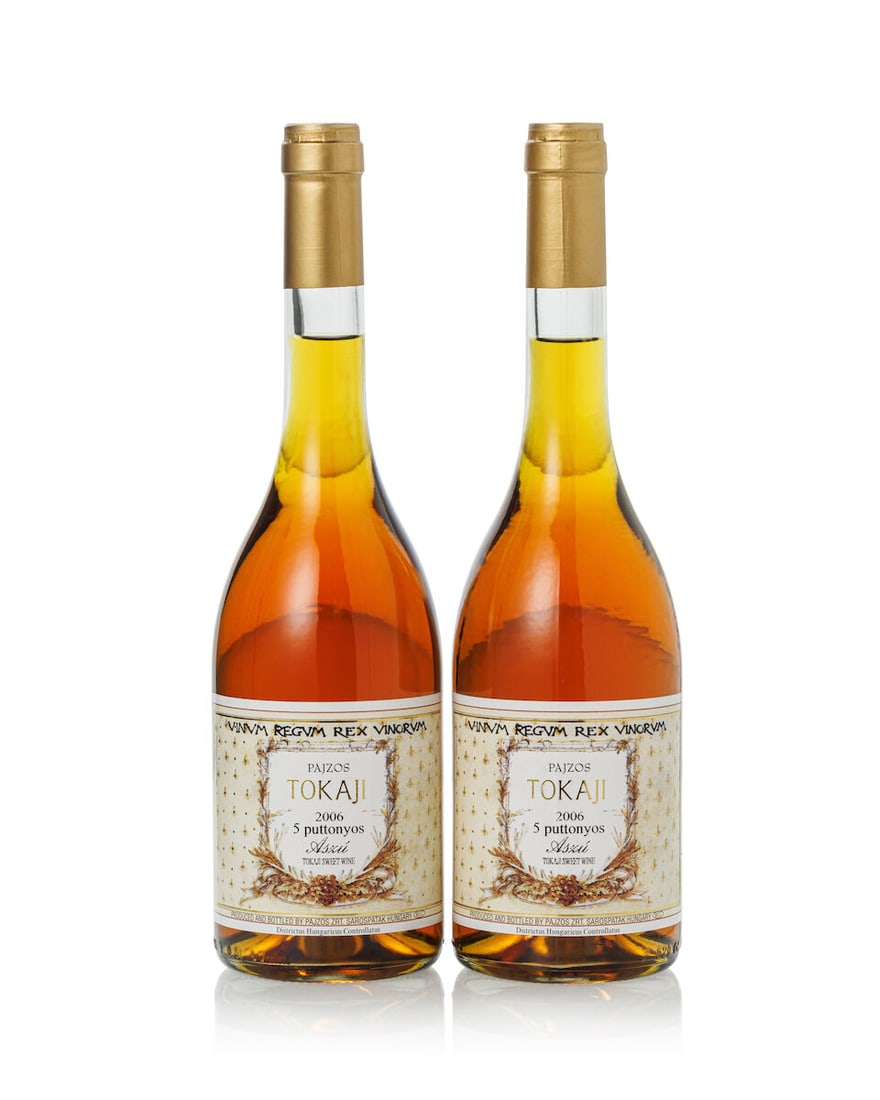 Pajzos Tokaji Aszú 5 Puttonyos, 2006 (6x 500ml): Pajzos Tokaji Aszú 5 Puttonyos, 2006 (6x 500ml) Region: Hungary Lot to be sold without reserve. For further information on this lot please visit Bonhams.com For further information about this