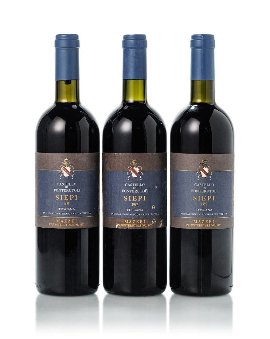 Marchesi Mazzei Siepi, 1996 (2x 750ml) Marchesi Mazzei Siepi, 1997 (1x 750ml) Marchesi Mazzei ... (1 of 2)