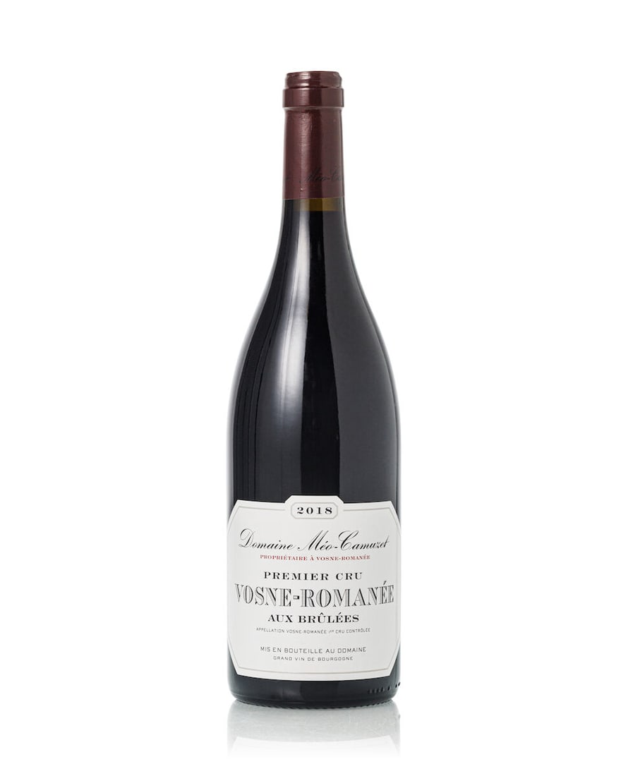 Domaine Méo-Camuzet Vosne Romanée Aux Brûlées, 2018 (1x 750ml): Domaine Méo-Camuzet Vosne Romanée Aux Brûlées, 2018 (1x 750ml) Region: Burgundy Label: slightly scuffed vintage tag, slightly marked, slightly wrinkled For further information on