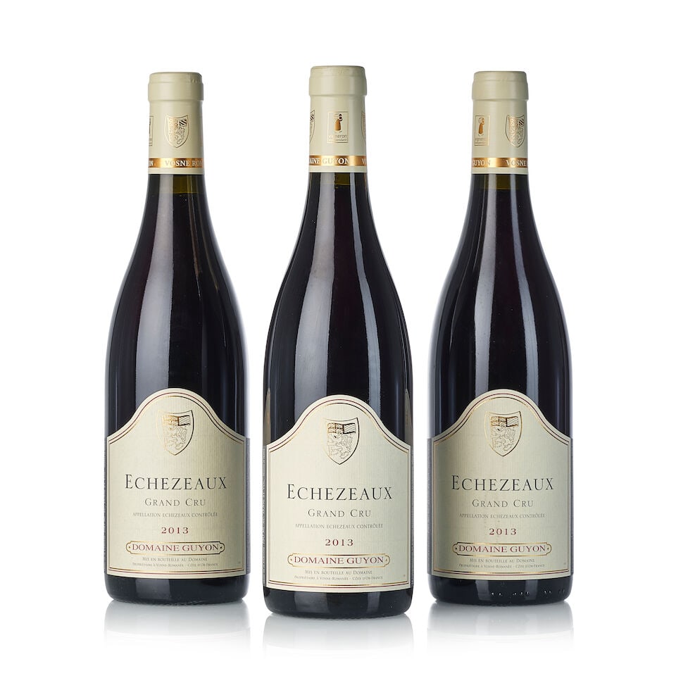 Domaine Guyon Echézeaux, 2013 (6x 750ml): Domaine Guyon Echézeaux, 2013 (6x 750ml) Region: Burgundy Packaging: oc For further information on this lot please visit Bonhams.com For further information about this lot please