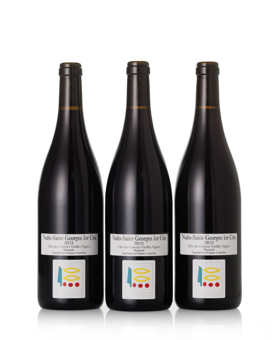 Domaine Prieuré Roch Nuits St. Georges Le Clos des Corvées, 2021 (3x 750ml): Domaine Prieuré Roch Nuits St. Georges Le Clos des Corvées, 2021 (3x 750ml) Region: Burgundy For further information on this lot please visit Bonhams.com For further information about this