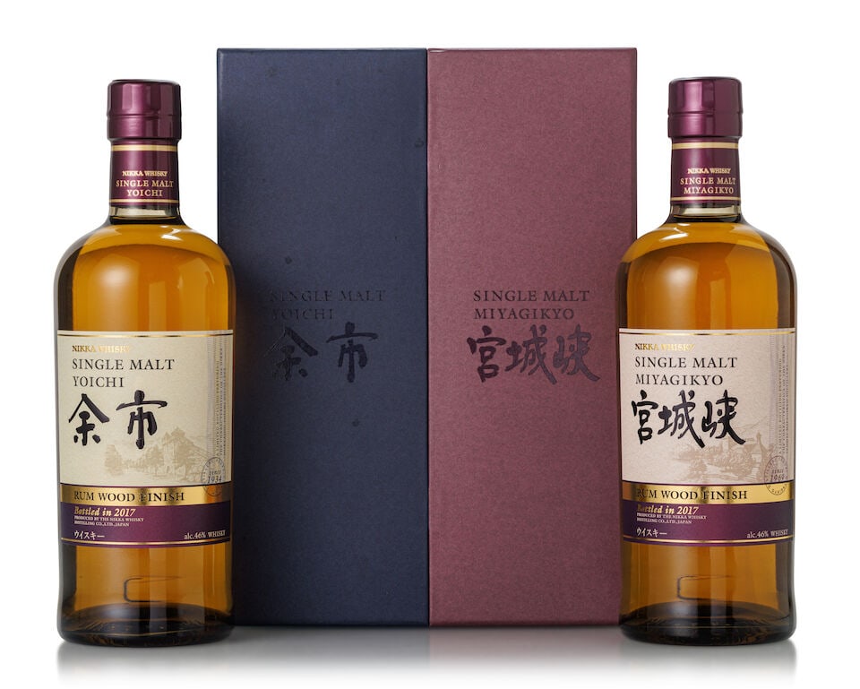 余市 Yoichi Rum Wood Finish 2017 Edition (1x 700ml) 宮城峽 Miyagik... (1 of 2)