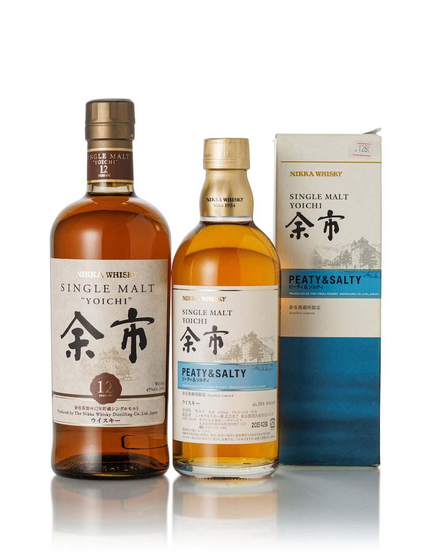 余市 Yoichi 12 Year Old (1x 700ml) 余市 Yoichi Peaty and Salty (1x 500ml) (1 of 2)