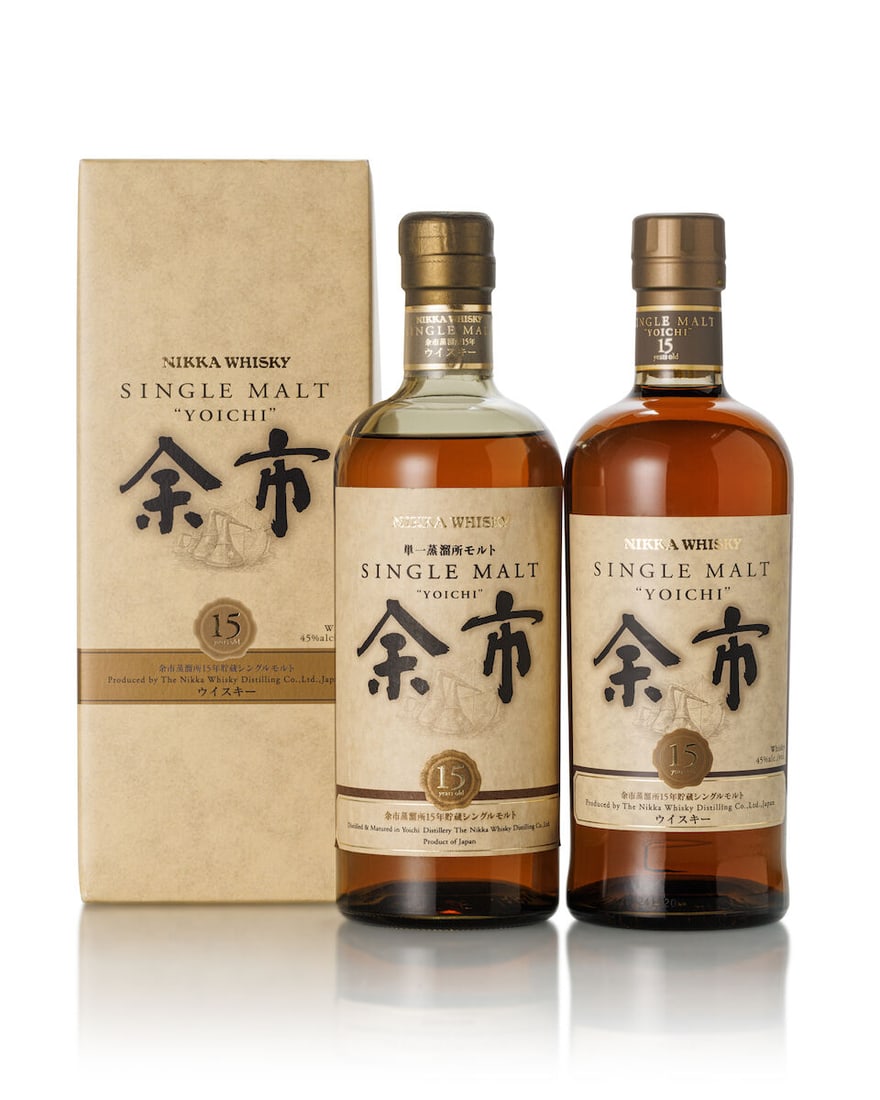 余市 Yoichi 15 Year Old (2x 700ml) (1 of 2)