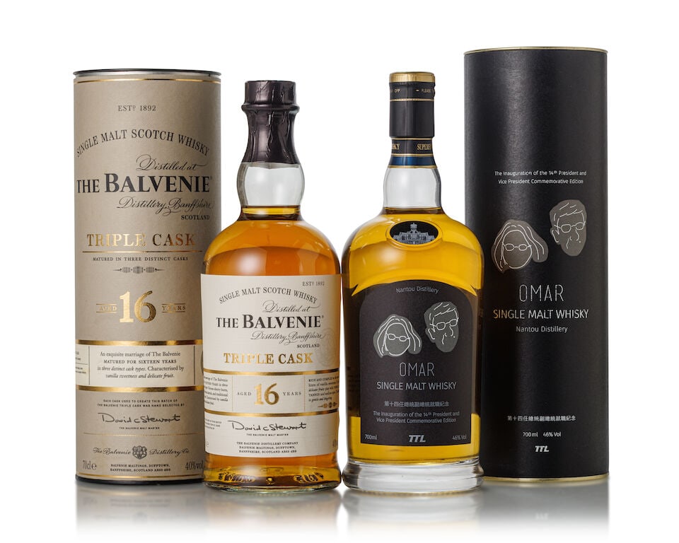 Omar Special Edition (1x 700ml) Balvenie 16 Year Old Triple Cask (1x 700ml) (1 of 2)