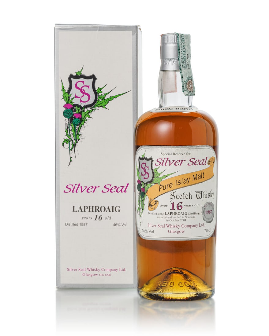 Laphroaig 16 Year Old Silver Seal, 1987 (1x 700ml) (1 of 2)