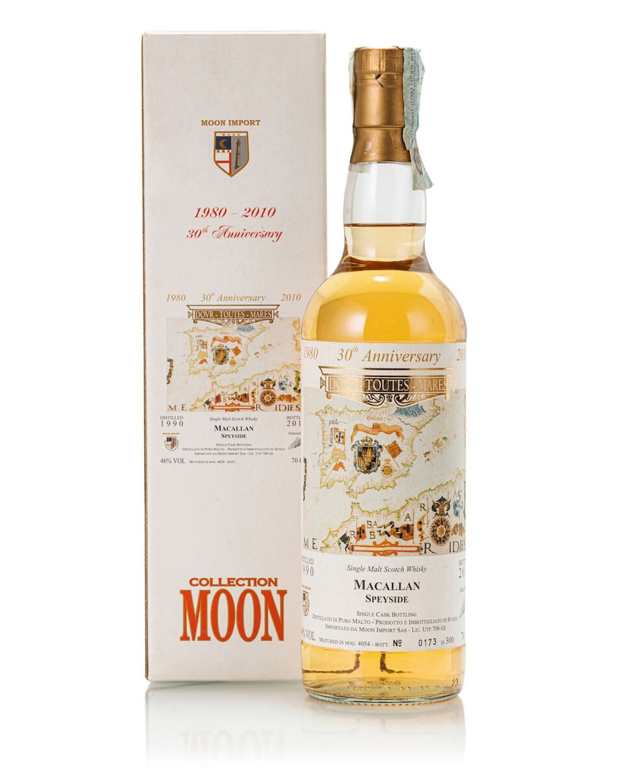 The Macallan Moon Import 30th Anniversary 'Dovr- Toutes-Mares' Cask #4054, 1990 (1x 700ml) (1 of 3)