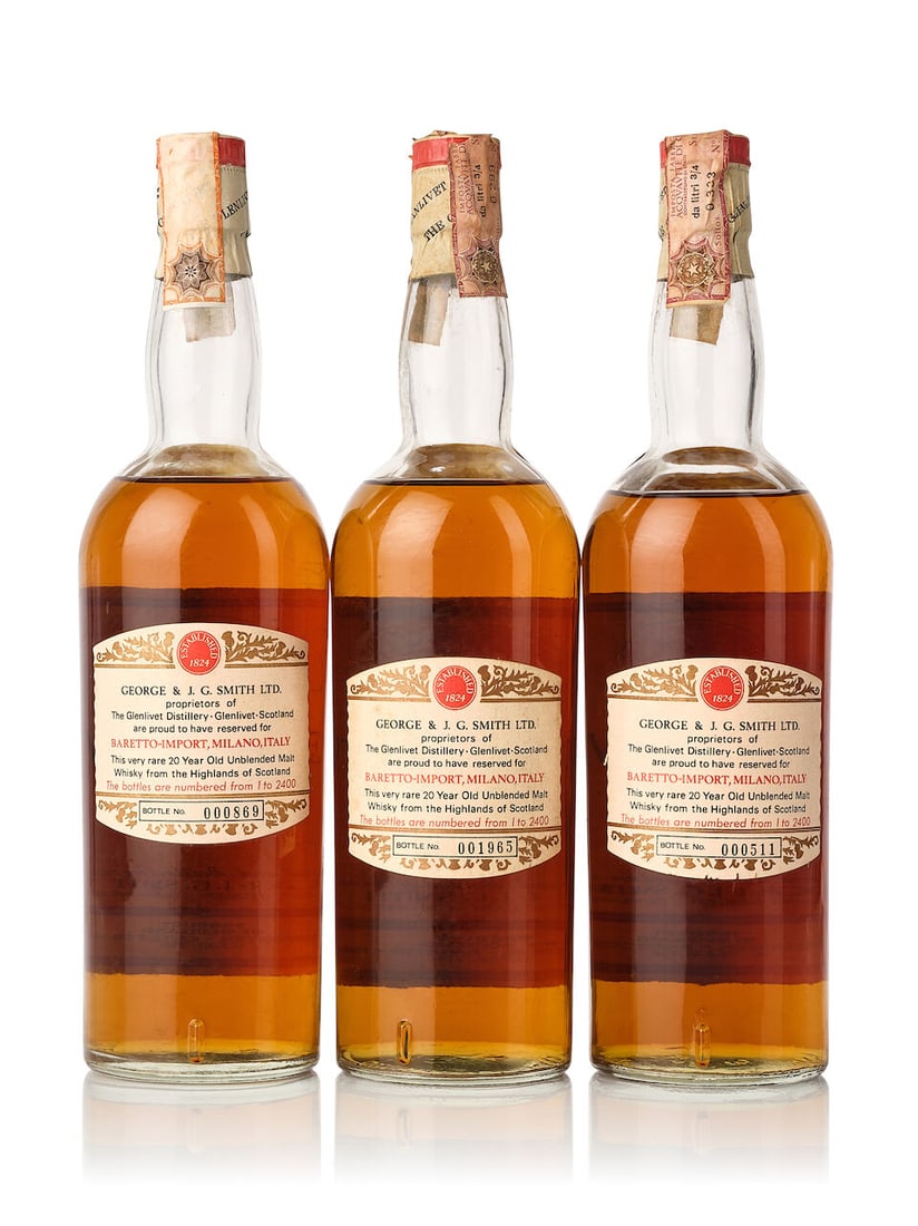 Glenlivet 20 Year Old (3x 750ml) - 2