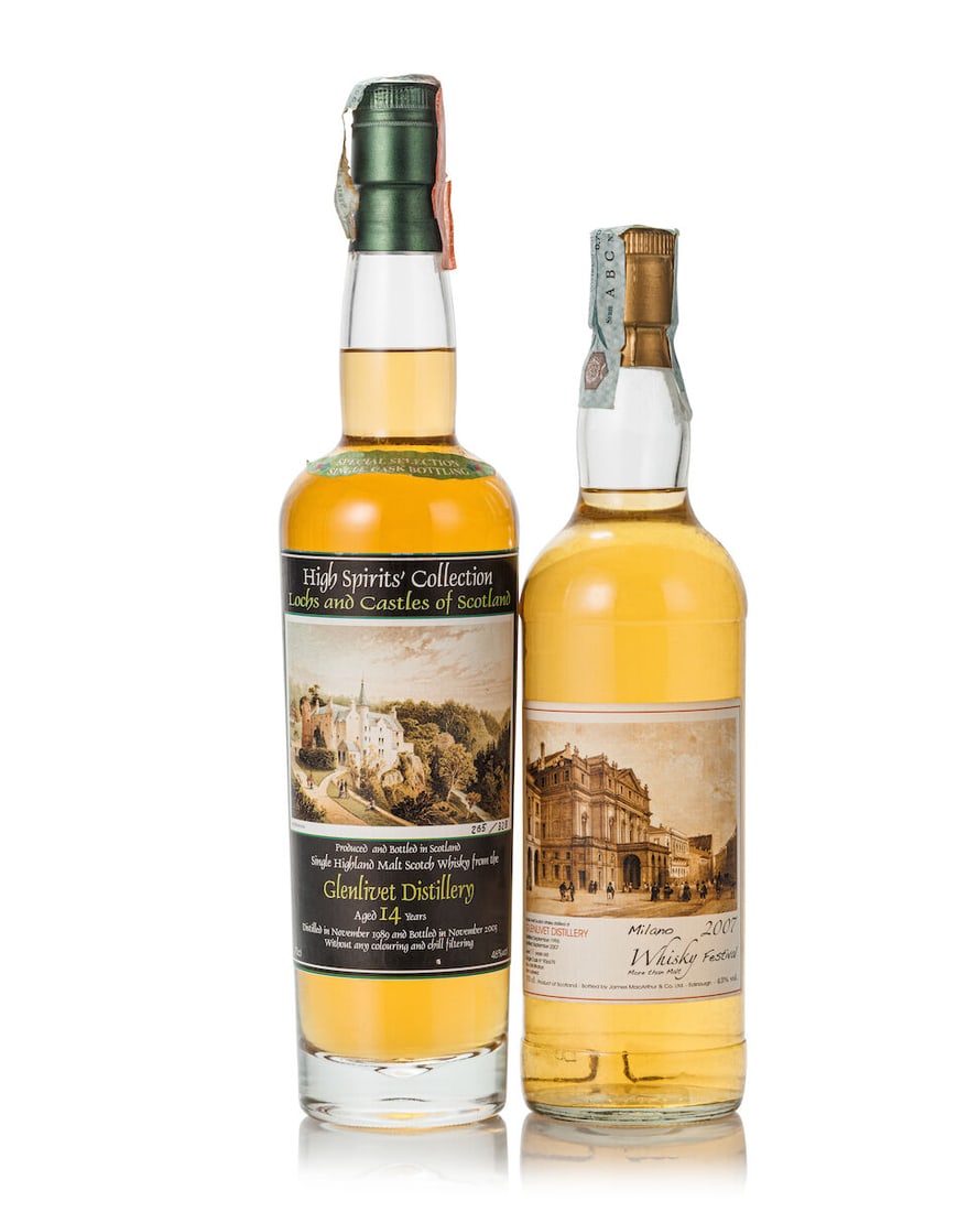Glenlivet 14 Year Old Cask #23097, 1989 (1x 700ml) Glenlivet 11 Year Old Cask #906679, 1996 (1x... (1 of 2)