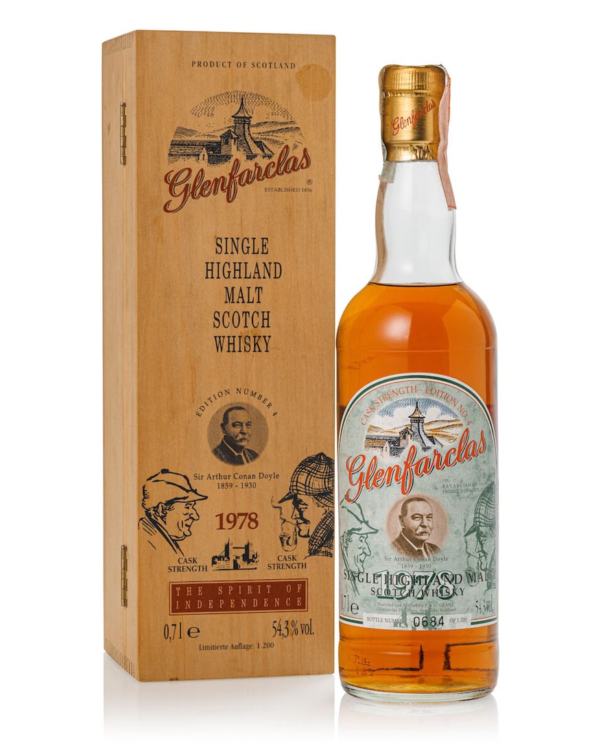 Glenfarclas The Spirit Of Independence Edition 4 - Sir Arthur Conan Doyle, 1978 (1x 700ml) (1 of 3)