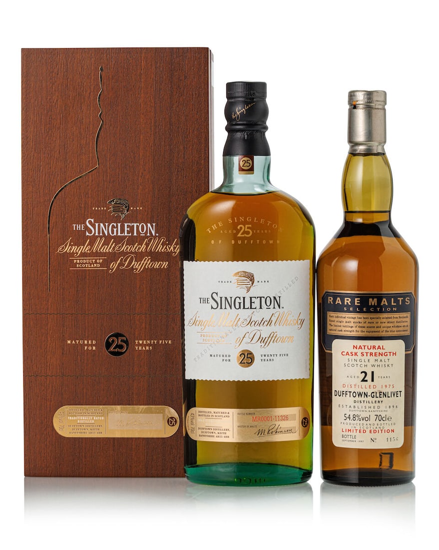 Singleton of Dufftown 25 Year Old (1x 700ml) Dufftown-Glenlivet Rare Malts Selection 21 Year Old... (1 of 3)