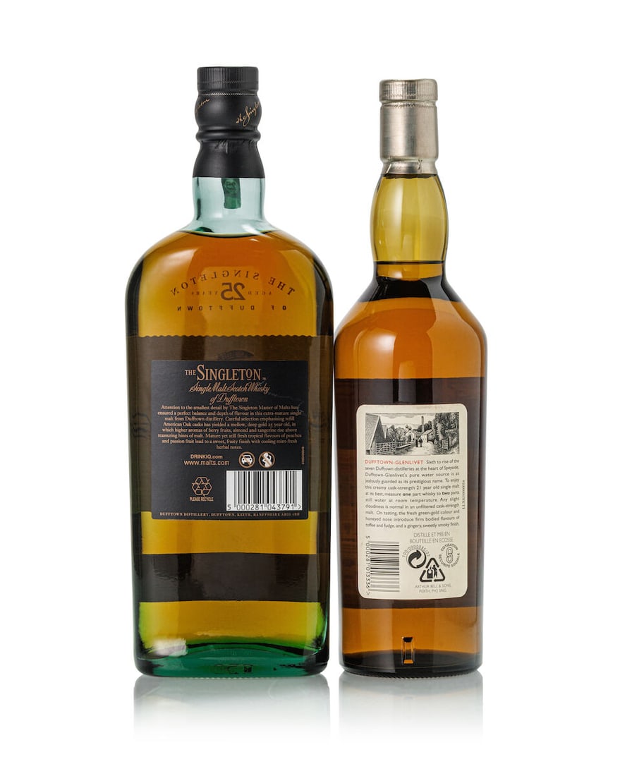 Singleton of Dufftown 25 Year Old (1x 700ml) Dufftown-Glenlivet Rare Malts Selection 21 Year Old... - 2