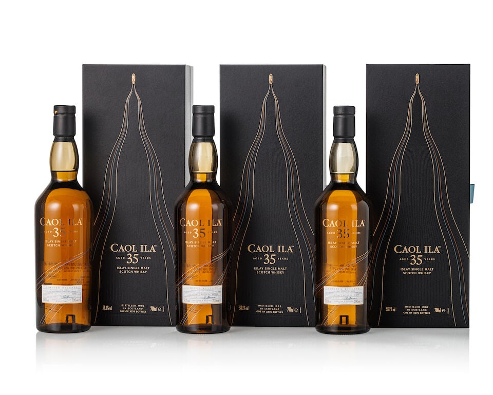 Caol Ila 35 Year Old, 1982 (3x 700ml) (1 of 2)