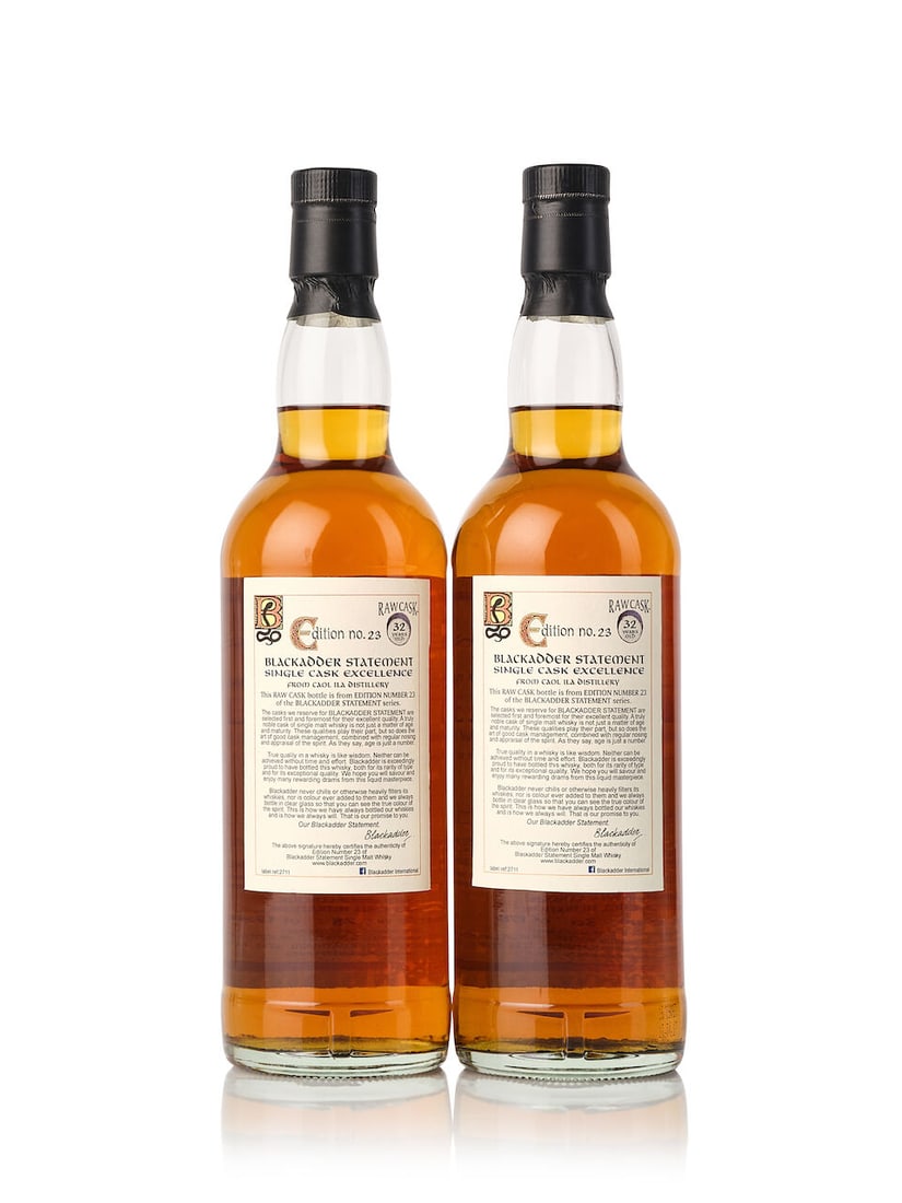 Caol Ila 32 Year Old Blackadder Raw Cask #3153, 1984 (2x 700ml) - 2