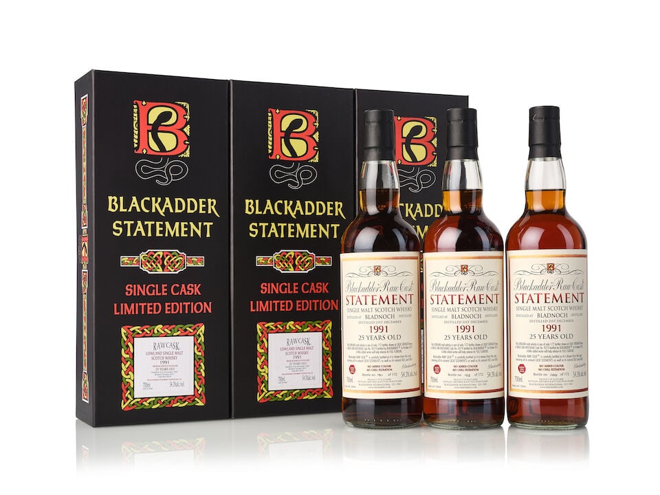 Bladnoch 25 Year Old Blackadder Raw Cask #8274, 1991 (3x 700ml) (1 of 3)