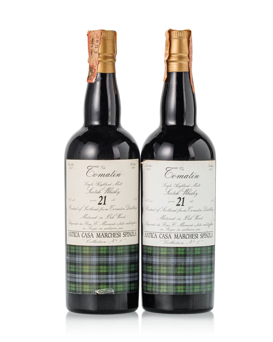 Tomatin 21 Year Old Spinola Collection No. 1, 1968 (2x 750ml) (1 of 3)