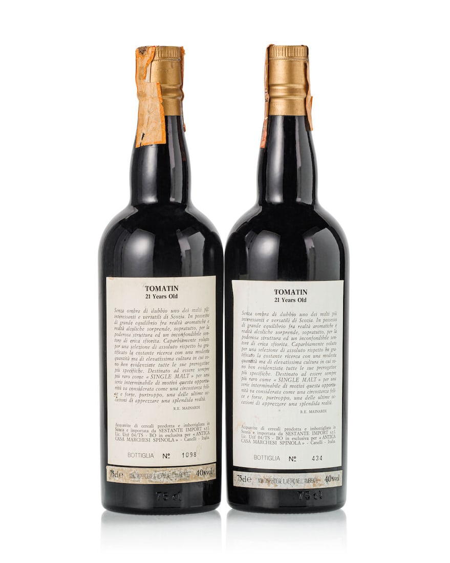 Tomatin 21 Year Old Spinola Collection No. 1, 1968 (2x 750ml) - 2
