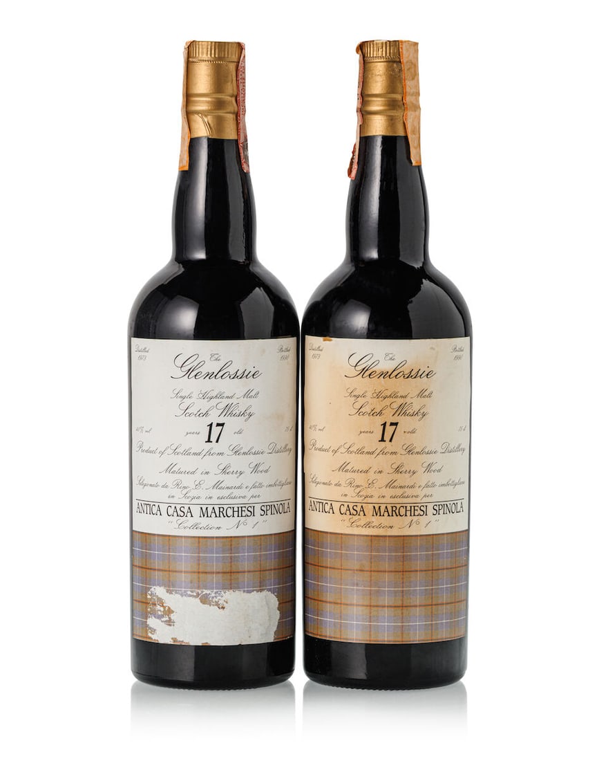 Glenlossie 17 Year Old Spinola Collection No. 1, 1973 (2x 750ml) (1 of 3)