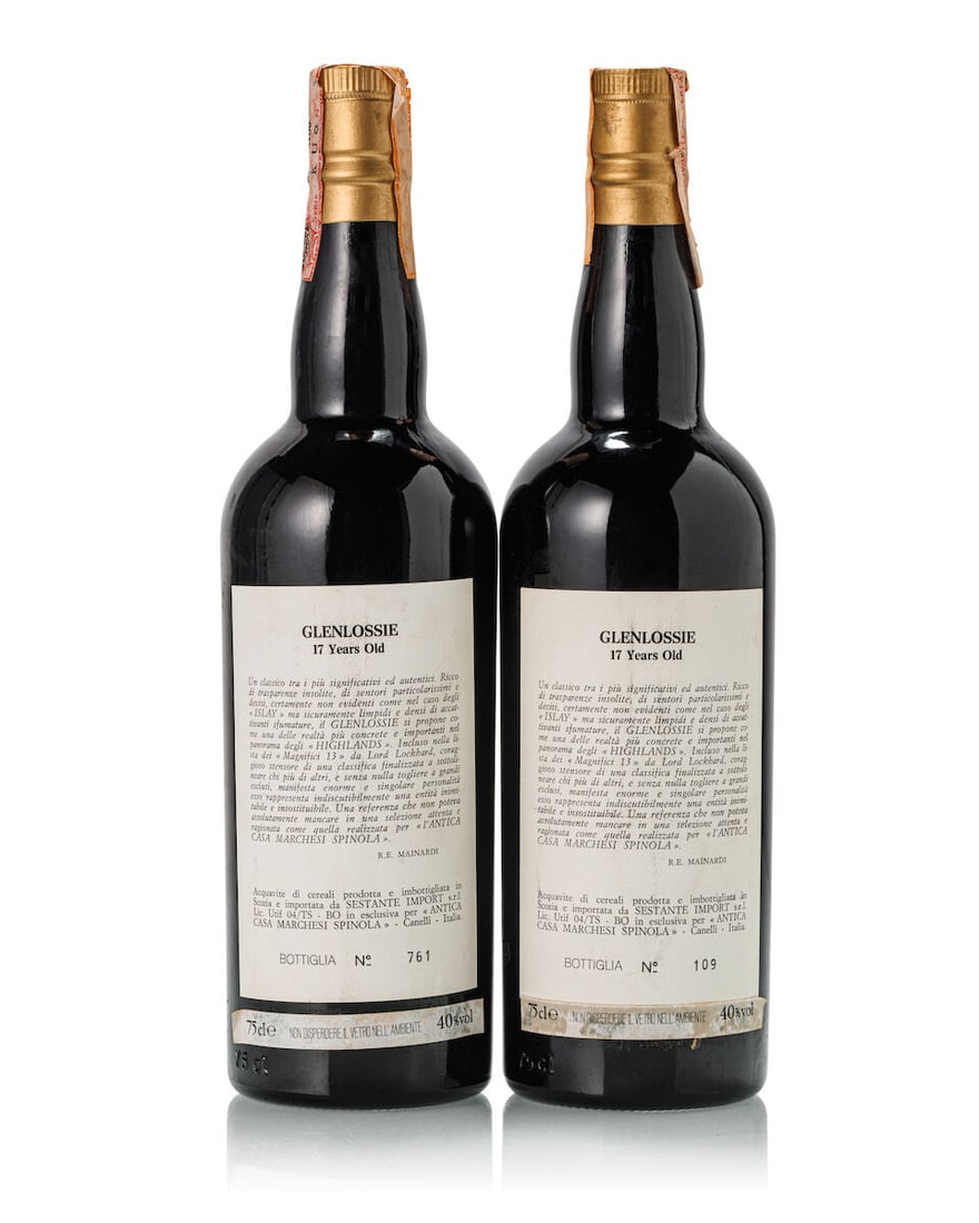 Glenlossie 17 Year Old Spinola Collection No. 1, 1973 (2x 750ml) - 2