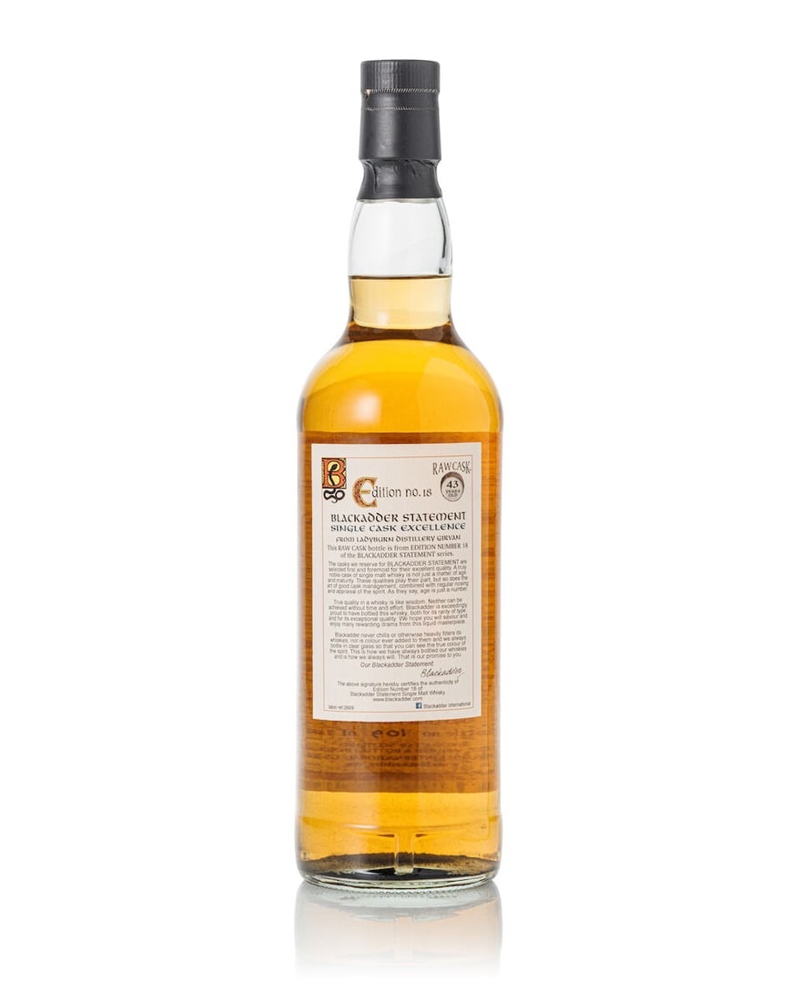Ladyburn Blackadder Raw Cask 43 Year Old #5680, 1973 (1x 700ml) - 2