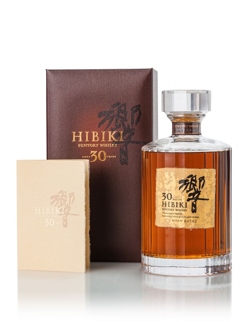 響 Hibiki 30 Year Old (1x 700ml): 響 Hibiki 30 Year Old (1x 700ml) Region: Japan Label: good label Packaging: original carton Alcohol content: 43% ABV Notes: Bottle number 64562. Distilled and bottled by Suntory Spirits Limited.