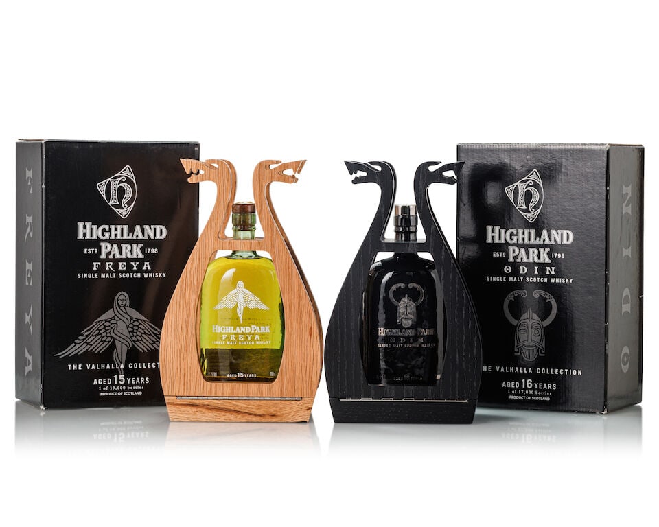 Highland Park 15 Year Old Freya (1x 700ml) Highland Park 16 Year Old Odin (1x 700ml) (1 of 2)