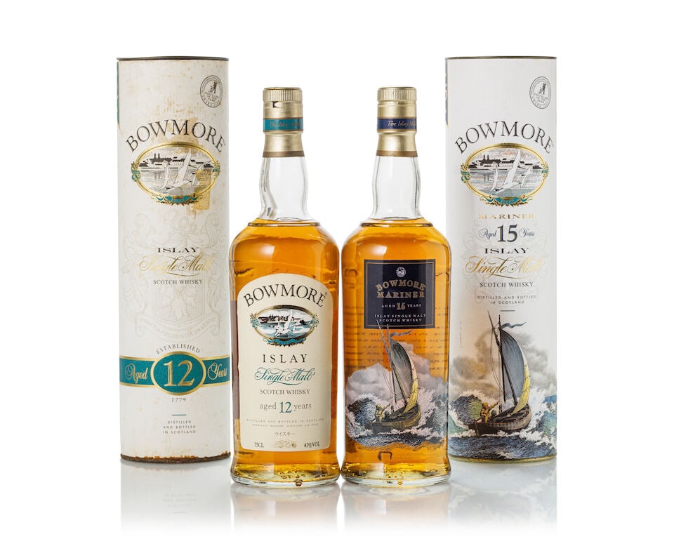 Bowmore 12 Year Old (1x 750ml) Bowmore 15 Year Old (1x 750ml) (1 of 2)