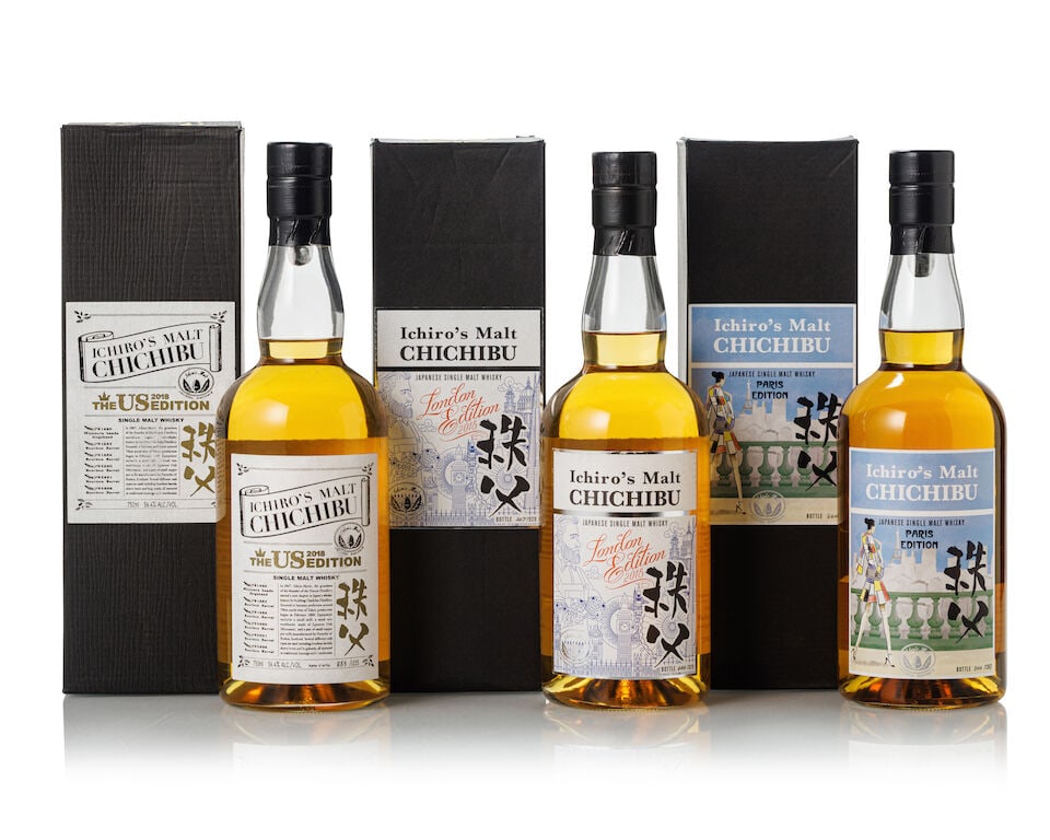秩父 Chichibu US Edition 2018 (1x 750ml) 秩父 Chichibu Paris Edition 201... (1 of 2)