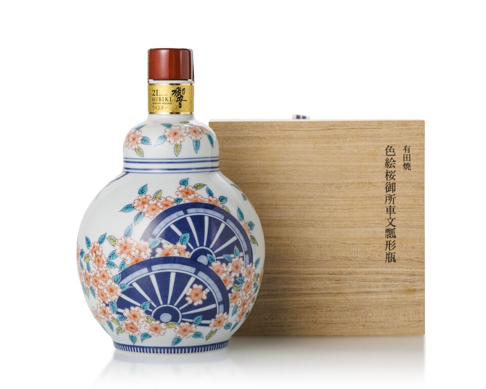 響 Hibiki 21 Year Old Ceramic Aritayaki 有田燒 色絵桜&... (1 of 3)