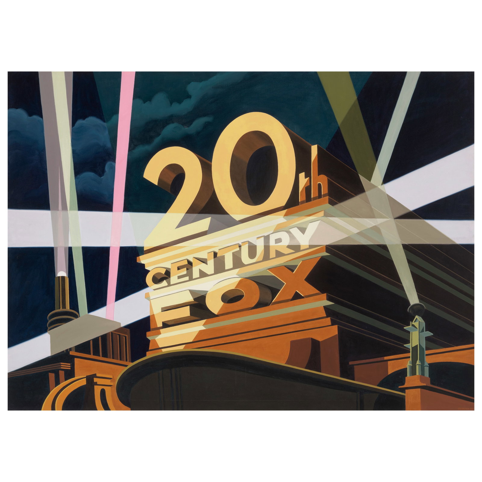 ROBERT COTTINGHAM (B. 1935) 20th Century Fox 52 x 72 in (132.1 x 182.9 cm) (Painted in 1969) (1 of 1)