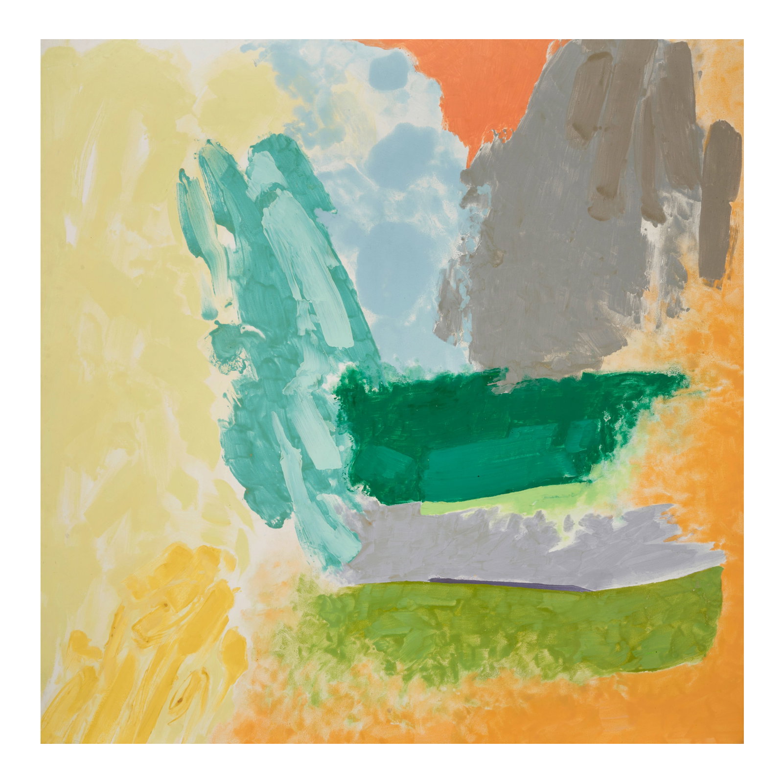 FRIEDEL DZUBAS (1915-1994) Sacrum 72 x 72 in (182.9 x 182.9 cm) (Painted in 1987): FRIEDEL DZUBAS (1915-1994) Sacrum signed, inscribed and dated 'Dzubas 'Sacrum' 1987' (on the reverse) Magna on canvas 72 x 72 in (182.9 x 182.9 cm) Painted in 1987 Footnotes: Provenance And